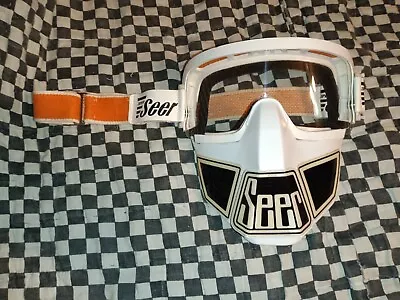 Vintage Super Seer White 505 Goggles/mask  Guard Motocross  Ama Scott Oakley  • $299