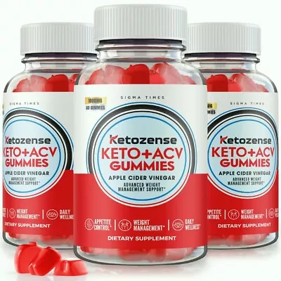 (3 Pack) Ketozense Keto + ACV Advanced Weight Loss Gummies To Lose Belly Fat • $49.95