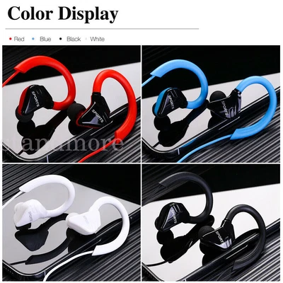 £3.56 • Buy Hook Headphones Sports In Ear Over Ear Earphones With Mic Noise Isolating NEW