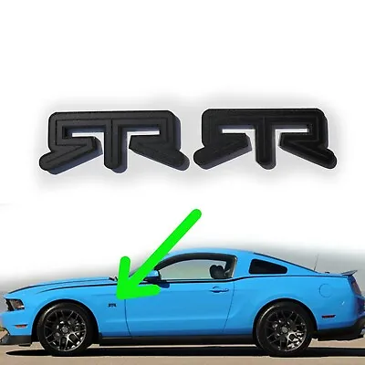 PAIR (2) RTR Fender Emblems Fits FORD MUSTANG Side Badge Nameplate Decal Drift • $24.90