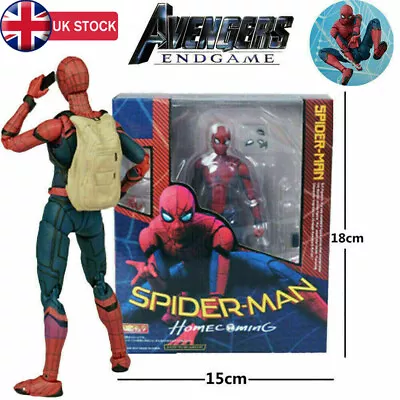 Marvel Spiderman Homecoming Action Figure Spider-Man PVC Model Kids Toys Collect • £20.20