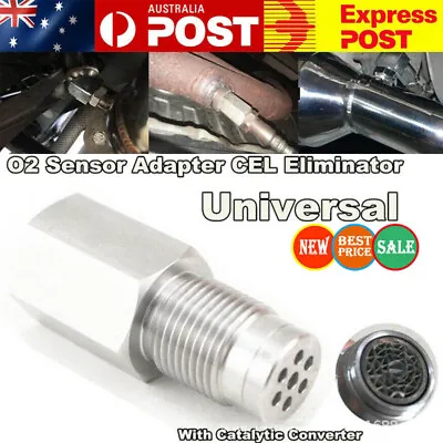 Oxygen O2 Sensor Spacer Adapter CEL Cleaner (mini Cat) W/Catalytic Converter NEW • $17.99