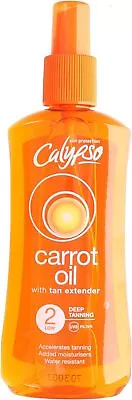 Calypso Carrot Oil Deep Tanning Spray With SPF2 200 Ml • £9.95