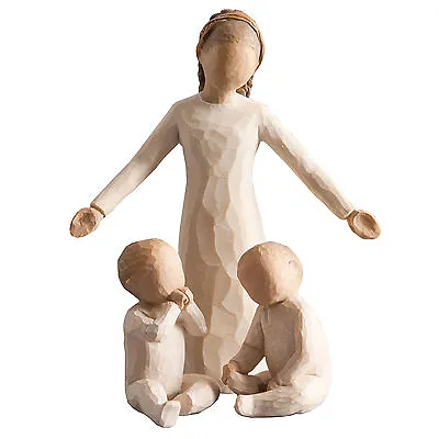 £38.25 • Buy Willow Tree Siblings Big Sister And Twin Babies Figurine Gift Set Family Group