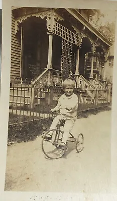 Vintage Tricycle Small Boy Real Phoro Postcard 1920-30's • £9.70