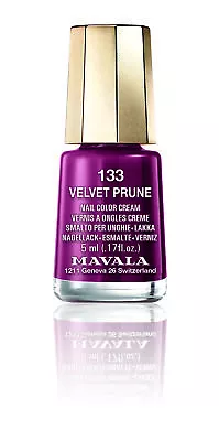 Mavala Free-of-12 Harmful Ingred Mini Nail Polish Velvet Prune Maroon Plum Wine • $8