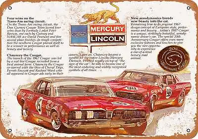 Metal Sign - 1967 Mercury Cougar 20th Anniversary - Vintage Look Reproduction • $18.66