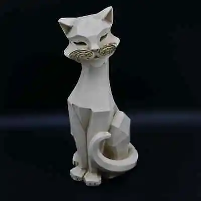 Vintage 1961 Universal Statuary Corp. Cubit Mid Century Modern Cat Figure • $58.50