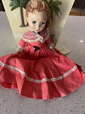 Vintage Madame Alexander Jo Little Women Doll 14”ORIGNALTagged 1950 Hard Plastic • $140