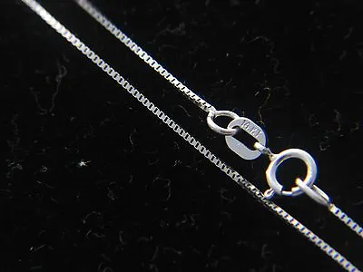 Solid 14k White Gold Chain Necklace Box Chain Rope Chain Cable Chain 14kt Gold • $73.94