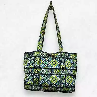 Vera Bradley Small 'Tic Tac Tote' Tote Bag Daisy Daisy Retired 2008 Made In USA • $25