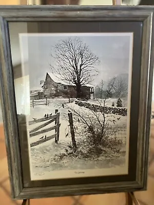 Michael Sloan Tennessee Cumberland  Bend Art  The Gathering  Print 1980 • $45