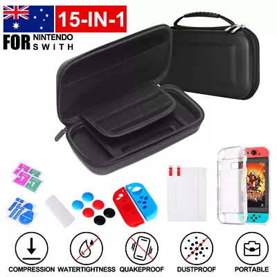 For Nintendo Switch Case Travel Carry Bag Screen Protector Cover Accessories AU • $19.85