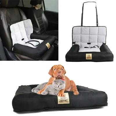 £25.92 • Buy Large Soft Pet Dog Car Seat Bed Foldable Carrier Basket Booster With Safety Clip