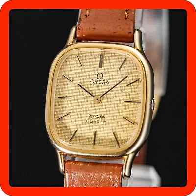 Vintage [N-MINT] OMEGA De Ville Cal.1350 Gold Square Women Watch • $412.08