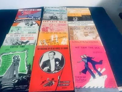 16 Fred Astaire Movie Lot I'm Building Up To An Awful Let -down Sheet Music. • $12.99