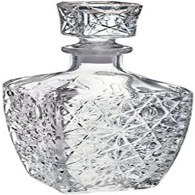 Liquor Whiskey Decanter Vintage Glass Crystal Bottle Wine Stopper Bar Scotch Rum • $19.75