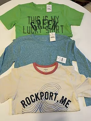 JCrew Crewcuts Boys Size 10 Lot Of 3 T-Shirts NWT • $12