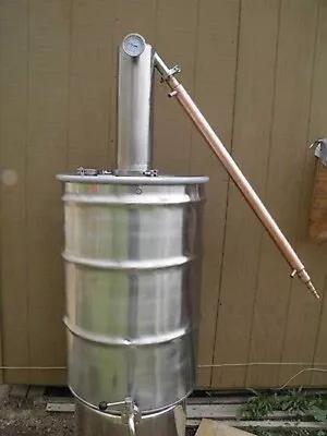 55 Gallon Moonshine Still Whiskey Still Ethanol Heavy Duty Stainless Steel • $2041.27