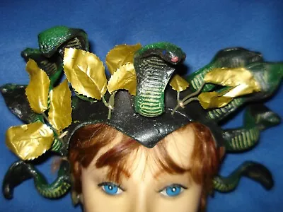 Medusa Snake Headpiece Hat Latex - Greek Mythology Cosplay - Paper Magic Group! • $24.95