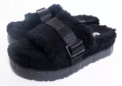 UGG Fluffita Slippers Platform Slides 1113475 Women's Size 8 • $29.99