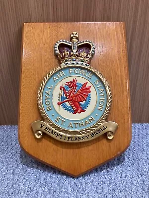 Royal Air Force Station - St. Athan - RAF Wall Plaque Shield • £35