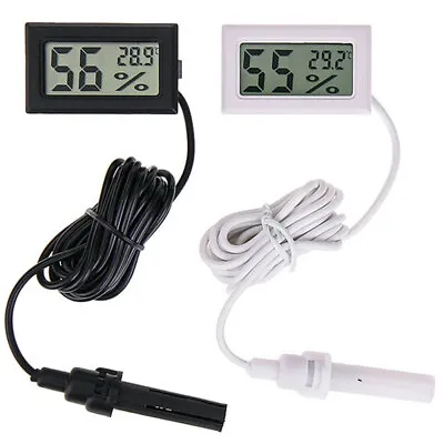 Digital Hygrometer Thermometer Versatile For Reptile Incubator Aquarium Poultry • $9.49