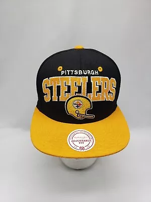 Pittsburgh Steelers Hat Cap Mitchell & Ness Snapback Vintage Collection OSFM  • $18