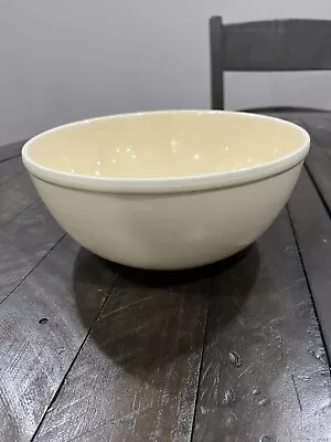 Vintage Homer Laughlin HLC Mixing Bowl Cream Ivory Large • $39.99