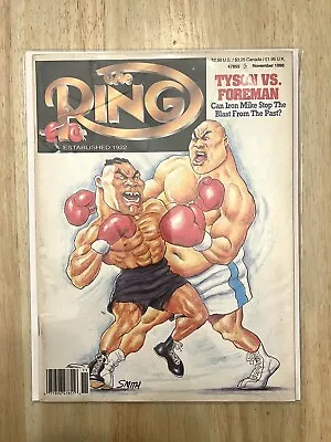 The Ring Boxing Magazine Tyson Vs. Foreman November 1990 • $12.49