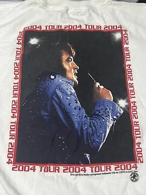 Vintage 2004 Elvis Presley Concert Tour T-Shirt Size XL • $19.95