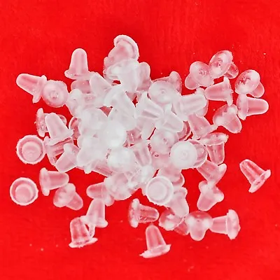 Silicone Earring Backs Suitable For HookPost Stud Jewelry Craft Findings • £2.19