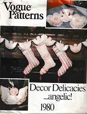 Vogue Craft Pattern 1980 C1980's Angelic Christmas Decor FF • $11.88