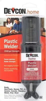 New Devcon 22045 Cream Fresh 2 Part Plastic Welder  Epoxy Waterproof Adhesive • $3.95