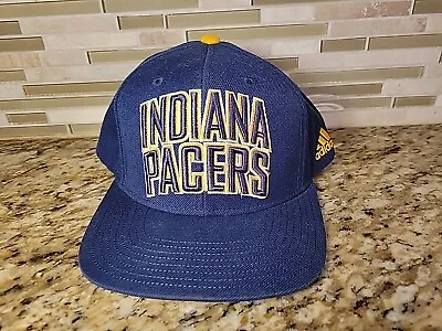 Indiana Pacers Hat Adidas Adjustable Cap Basketball One Size Fits All Navy Blue  • $18.30