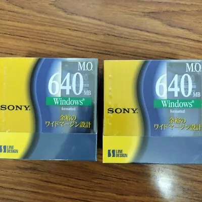 [ New ] SONY MO 640MB Magneto Optical Disk Windows Format Lot Of 10 JAPAN • $52.80