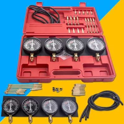 Motorcycle Fuel Vacuum Carburetor Synchronizer Carb Sync Rubber Hose Balancer • $184.67