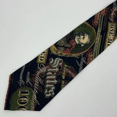 Vtg Huntington Old Money Silk Tie Americana Series / USA Made / 3.75 In Wide • $11.25