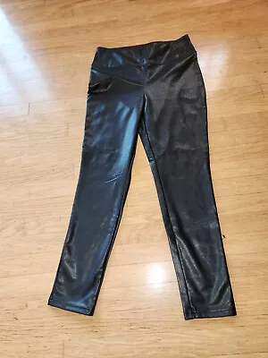 Dex Leggings Faux Leather Black High Rise Ankle Length*szL * Excellent Condition • $20
