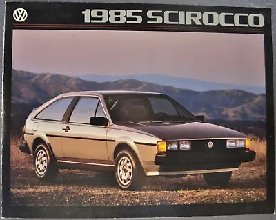 1985 Volkswagen Scirocco Coupe Catalog Sales Brochure Excellent Original 85 VW • $7.95