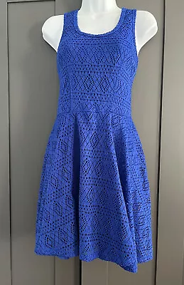 Express  Blue Lace Sleeveless Stretch Women’s Dress Size S • $14