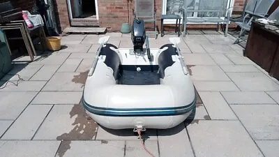 Inflatable Dinghy Honwave T2.02  2 Meters With Yamaha 3.5hp Outboard Motor Boat • £1050