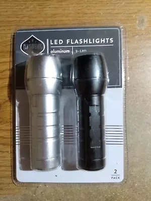 Dashing 1 Black & 1 Sliver Aluminum Flashlight Set • $7.50