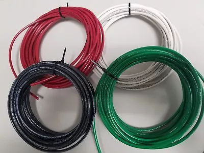 10 Gauge Thhn Wire Black Red White  Green 50 Feet Ea Thwn Copper Stranded  • $129.94