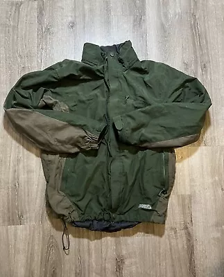 REI Elements E1 Mens Jacket Size Medium Green Rain Jacket Coat Zip In • $19.99