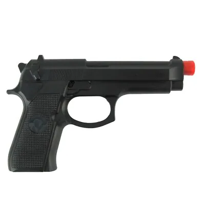 Black Rubber Fake 45 Handgun Movie Prop Weapon Costume Accessory Toy Pistol Gun • $21.48