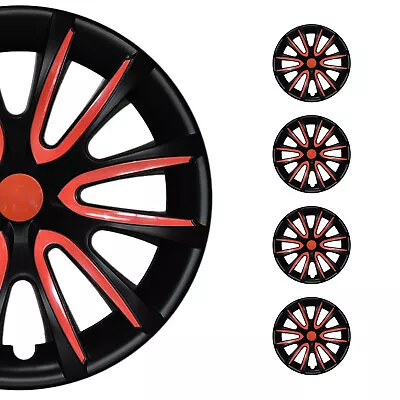 16  Wheel Covers Hubcaps For Acura MDX Black Matt Red Matte • $99.90