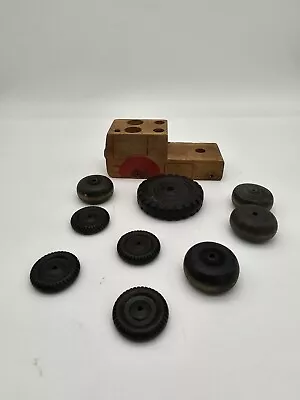Antique Wooden Truck And Vintage Wheels Lot • $12