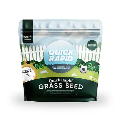1.75KG Ivisons NEW Premium Quick Rapid Grass Seed For Super Fast Repairs  • £14.99