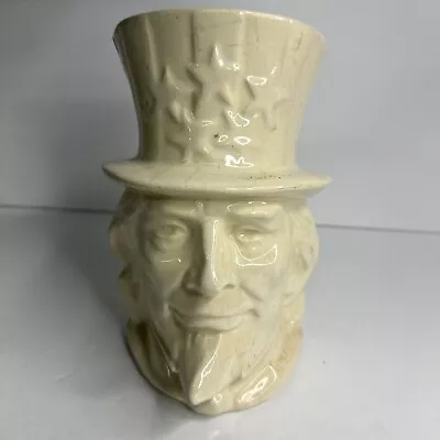 Rare Vintage McCoy Pottery 1945 Abraham Lincoln Planter White 7  1/2  • $99.99